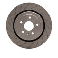 Dynamic Friction Co Brake Rotor - Slotted, Geospec Coated, Rear 610-47047